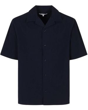 Maison Kitsuné Short Sleeve Shirts - Blue