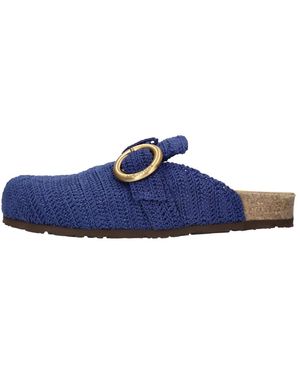 Maliparmi Schoenen ,Blauw ,Katoen Gehaakte Katoenen Klompen