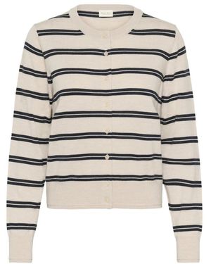 Part Two Elmie Gestructureerd Gebreid Vest - Wit