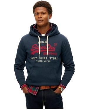 Superdry Hoodies - Azul