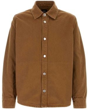 A.P.C. Denim Jackets - Brown