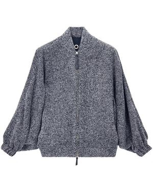 Giorgio Armani Jassen ,Zwart ,Caban Jas - Blauw