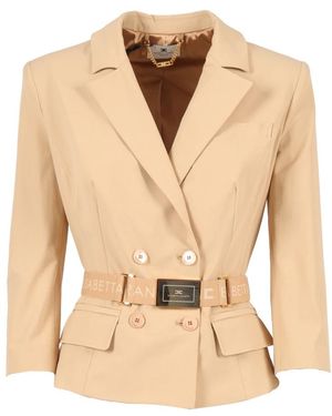 Elisabetta Franchi Blazers - Natural