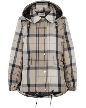 Barbour Ballina Check Showerproof Jacket - Grijs