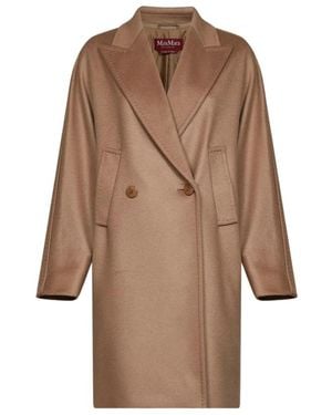 Max Mara Double-Breasted Coats - Marrón