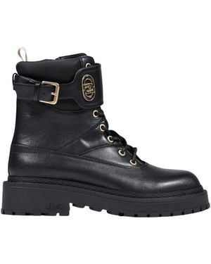 Liu Jo Lace-Up Boots - Nero