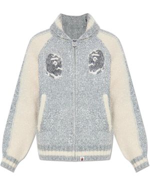 A Bathing Ape Logo Jacke - Grau