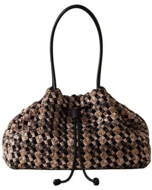 Borbonese La Nido Schultertasche - Schwarz