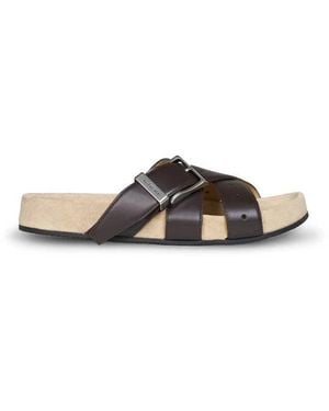 Balenciaga Sliders - Brown