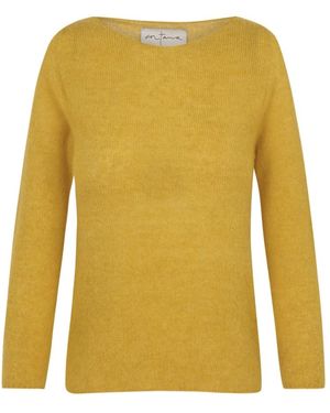 Cortana Round-Neck Knitwear - Amarillo