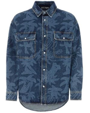 Palm Angels Denim Jackets - Blue