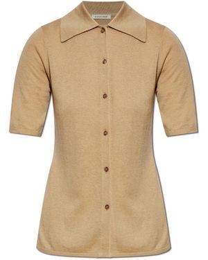 By Malene Birger Dotta Kurzärmlige Strickjacke - Natur