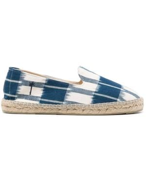 Manebí Espadrillas piane in cotone - Blu