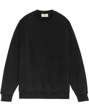 A PAPER KID Felpa Girocollo Stampa Logo - Zwart