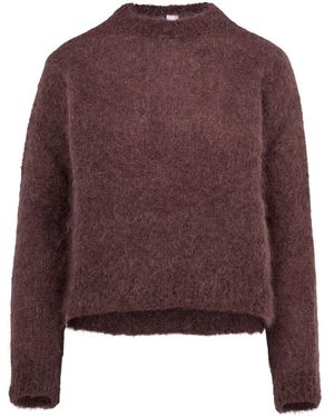 Bomboogie Maglia Girocollo Puffy - Paars