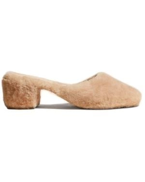 KHAITE Heeled Mules - Neutro