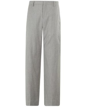 BRIGLIA Straight Trousers - Grey