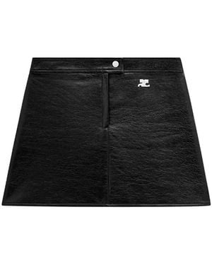 Courreges Short Skirts - Black