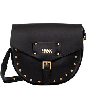 DKNY Payton Flap Crossbody Bag - Schwarz