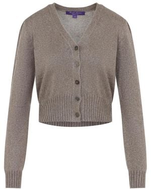 Ralph Lauren Truien & Vesten ,Bruin ,Collection Vest - Grijs
