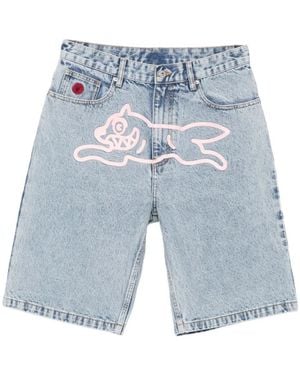 ICECREAM Denim Shorts - Blue