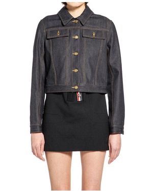 Thom Browne Denim Jackets - Zwart
