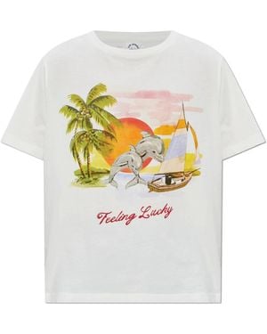 The Upside Tops ,Wit ,Katoen Feeling T-Shirt