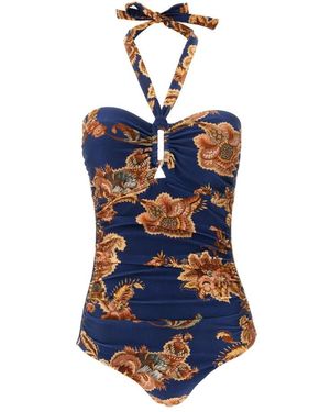 Zimmermann Badmode ,Veelkleurig ,Aster Jacobean Badpak Uit Één Stuk - Blauw
