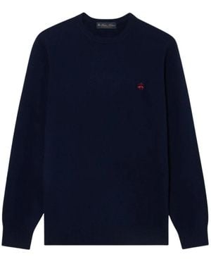 Brooks Brothers Round-Neck Knitwear - Blue
