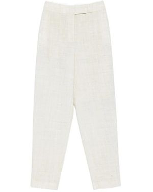 JOSEPH Straight Trousers - Blanc