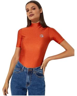 Coperni Oranje High Neck T-Shirt - Rood