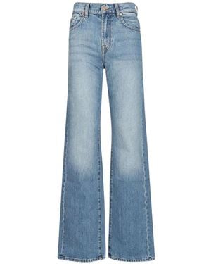 7 For All Mankind Tess Wide Jeans - Blau