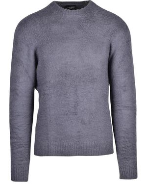 Roberto Collina Rundhals-Pullover - Blau