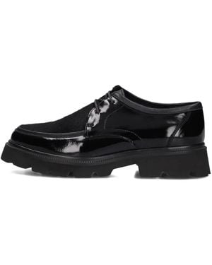 Stefano Lauran Schwarze Schnürschuhe Retro-Charme