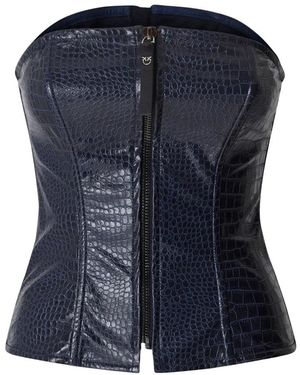 Pinko Tops ,Blauw ,Corset Bandeau Top