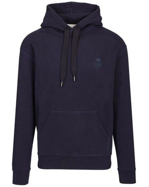 Isabel Marant Hoodie Met Mat Geborduurd Logo - Blauw