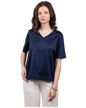 Gran Sasso Tops ,Blauw ,T-Shirt