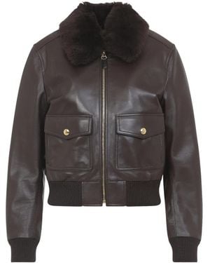 Celine Leather Jackets - Grey