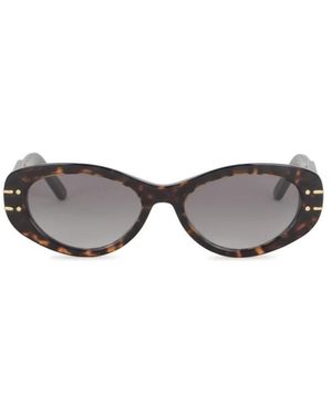 Dior Signature B8U Acetat-Sonnenbrille Oval - Grau