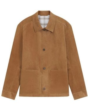 BOSS Leather Jackets - Marrón