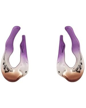 APOA Accessoires ,Veelkleurig ,Hafeef Oorbellen - Paars