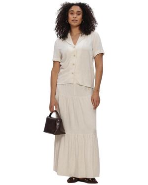 Object Overhemden ,Linnen Objsanne/Re Shirt - Naturel