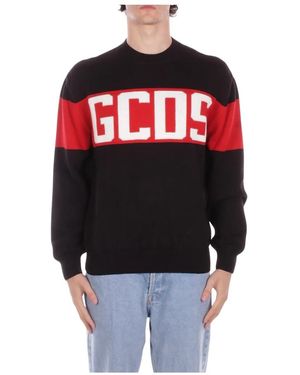 Gcds Round-Neck Knitwear - Rosso