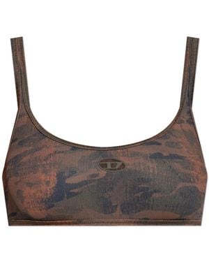 DIESEL Top Aus Badeanzug Ut-Bra-Top-Utlt - Grau