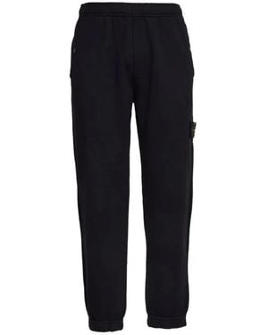 Stone Island Cotton Jersey Sweatpants - Blauw
