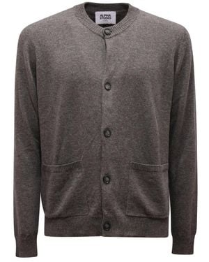 Alpha Studio Basic Cardigan - Grijs