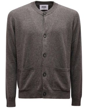 Alpha Studio Basic Cardigan - Grijs