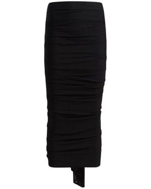 KHAITE Midi Skirts - Black