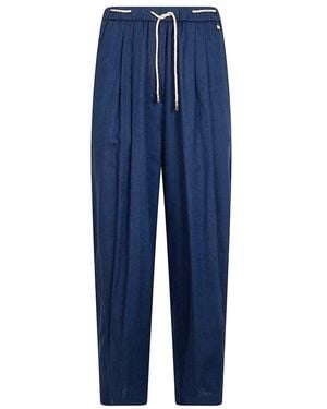 Herno Wide Trousers - Blue