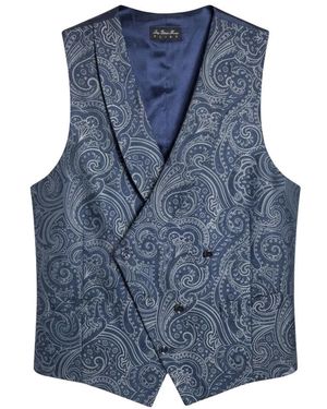 Luigi Bianchi Suit Vests - Blauw